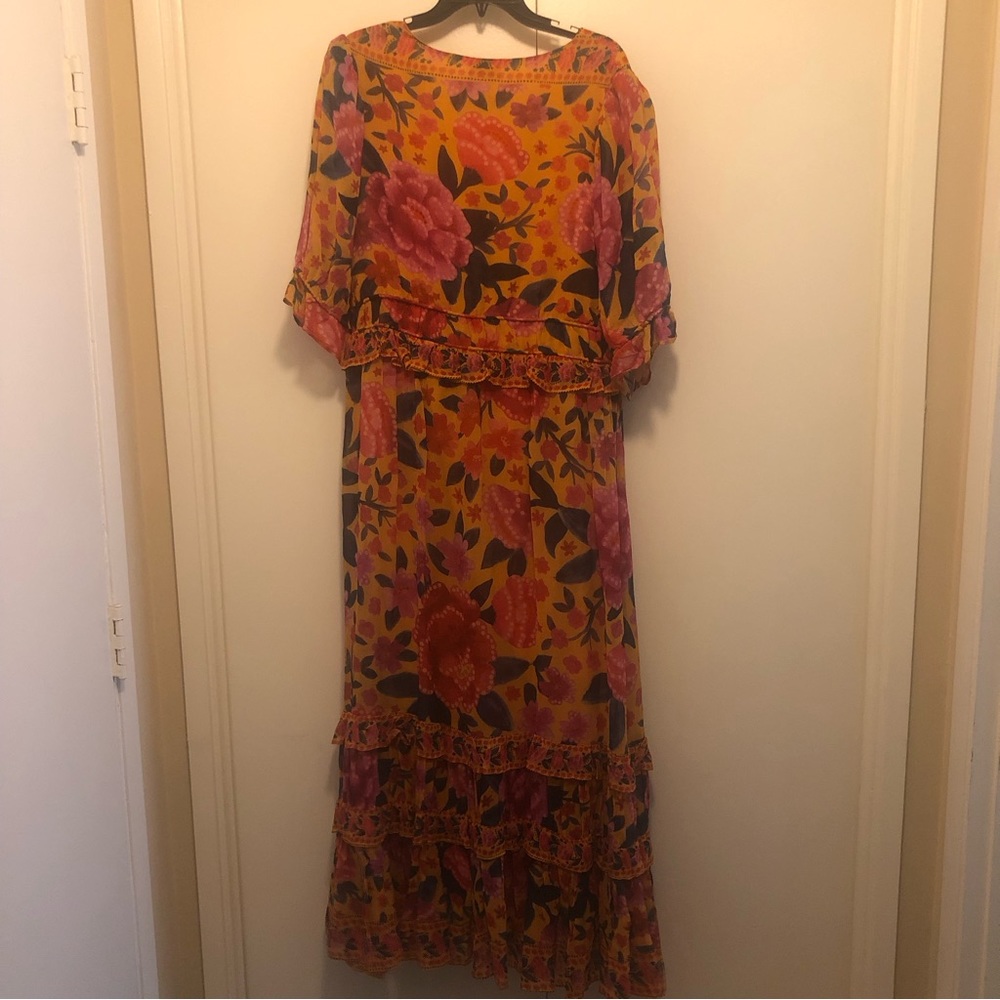 NWT $275 FARM RIO Floral Dream Short Sleeve Maxi Dress- sizes XS, Small + Large! - Picture 7 of 15